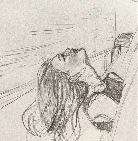 Overthinker Sketch, Drawing On Overthinking, Overthinking Sketch Ideas, Overthinker Art Drawing, Sketches About Overthinking, Meaningful Drawings, Sketches Of People, Art Drawings Sketches Pencil, Sketchbook Art Journal