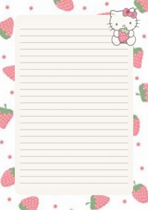 hello kitty printable writing paper Paper Hello Kitty, Goodnotes Paper, Writing Background, Memo Paper, Stationary Paper, Sewing Stuffed Animals, Planner Printables, Cute Easy Drawings, Good Notes