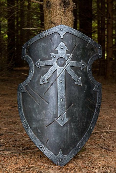 Human Warrior, Shield Template, Escudo Viking, Armadura Cosplay, Knight Shield, Medieval Shields, Viking Shield, Shield Design, Fantasy Armor