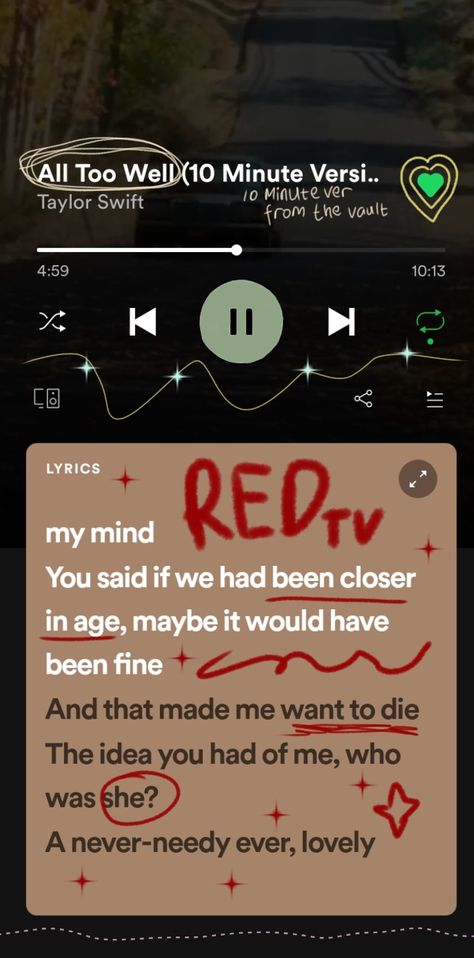 Red Taylor Swift Spotify, Taylor Songs Lyrics, Taylor Swift Name Tag, Spotify Edit Coret Taylor Swift, Taylor Swift Songs Spotify, Spotify Edit Coret, Red Taylor Swift Lyrics, Spotify Taylor Swift, Taylor Swift Lyrics Spotify