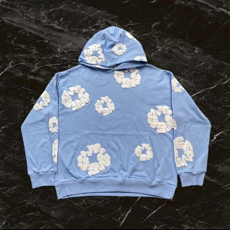 Denim Tears The Cotton Wreath Sweatshirt Denim Tears, Denim Hoodie, Cotton Wreath, Trendy Streetwear, Hoodie Men, Only Fashion, Shop Sweatshirts, Colorful Hoodies, Mens Denim