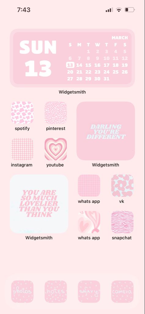 Aesthetic Wallpaper Ios 16 Pink, Pink Ios Aesthetic Homescreen, Pink Iso14, Pink Phone Screen Aesthetic, Ios Home Screen Layout Pink, Iphone Inspo Home Screen Pink, Home Screen Layout Iphone Aesthetic Pink, Widget Smith Ideas Pink, Ios Pink Aesthetic