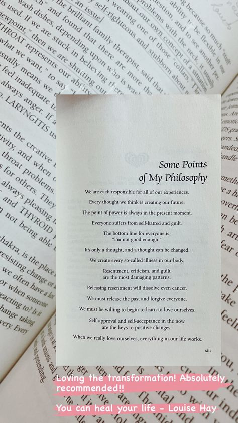 You can heal your life - Louise Hay Healing | growth | healing books | self love books | spiritual healing | healing quotes positive | books aesthetic | books to read | books inspiration | self help books | books on life | positive books #healing #healingbooks #selfcare #selflove #healingquotes #books #bookstoread #booksworthreading #positivebooks #lifebooks #bookstagram #healyourlife #selflovequotes #affirmations #lawofattraction #manifestation #manifest #manifestmoney #lawofattractionbook #law Books Self Love, Books On Life, Louise Hay Books, Healing Quotes Positive, Books Healing, Aesthetic Books To Read, Louise Hay Quotes, Self Love Books, Books Inspiration