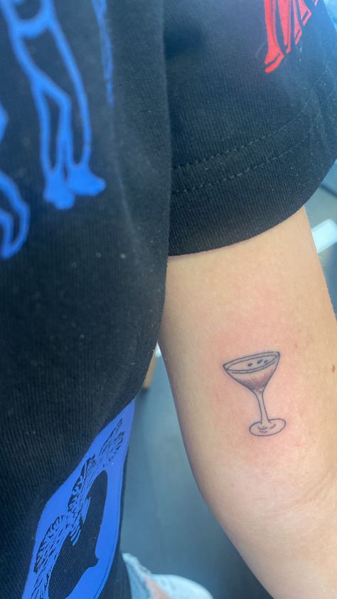 Esspresso Martini, Martini Tattoo, Martini Nails, Expresso Martini, Mum Tattoo, Matching Tattoo, Waves Tattoo, Stick And Poke, Permanent Tattoo