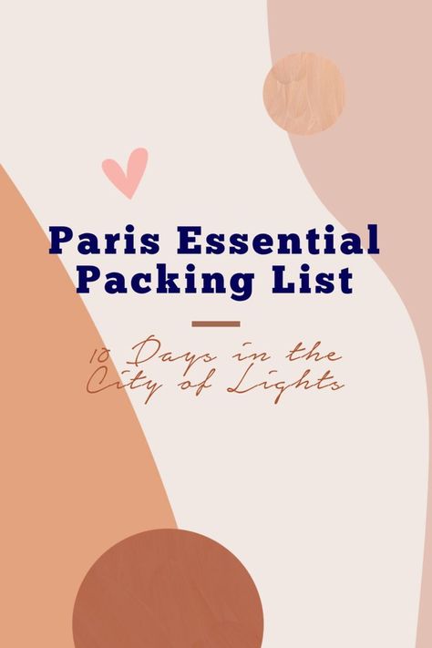 Paris Packing List: 10 Days in 1 Carry-On #paris #packinglist #traveltips #frenchfashion Packing List 10 Days, 10 Day Packing List, Weekend Packing List, Paris Packing List, Paris Packing, Honeymoon Packing, Packing Essentials List, Paris Tips, Honeymoon Inspiration