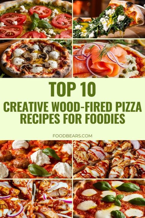 Struggling to come up with creative wood fired pizza ideas for your outdoor party? Our unique and tasty recipes will transform your pizza oven into a gourmet delight. 🍕✨ Save this pin to bring out your inner foodie with fire oven pizza designs! #CreativePizza #FoodiePizza #WoodFiredRecipes Wood Fired Pizza Toppings, Pizza Oven Outdoor Recipes, Wood Fire Pizza Recipes, Christmas Pizza Ideas, Unique Pizza Ideas, Ooni Pizza Oven Recipes, Pizza Oven Recipes Wood Fired, Outdoor Pizza Oven Recipes, Prosciutto Arugula Pizza