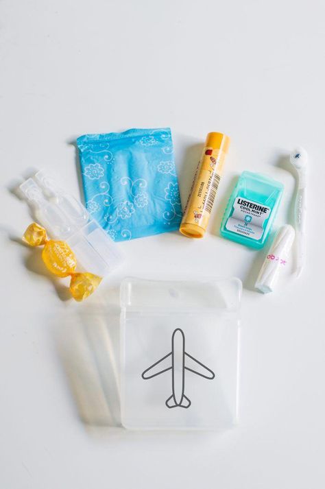 a pocket sized flight essentials kit to keep you comfortable while you travel #traveldestinations Travel Sized Products, Travel Minis, Travel Packing Essentials, Carryon Bag, Flight Essentials, Packing Essentials, Travel Products, Travel Kit, Rv Camper