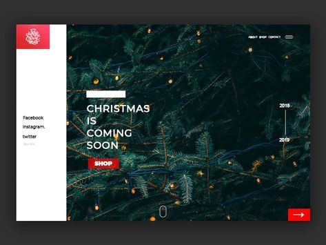 Holiday Campaign, Christmas Promotion, New Year Designs, Christmas Banners, Christmas Mood, Landing Page Design, Christmas Day, Page Design, Xmas Tree