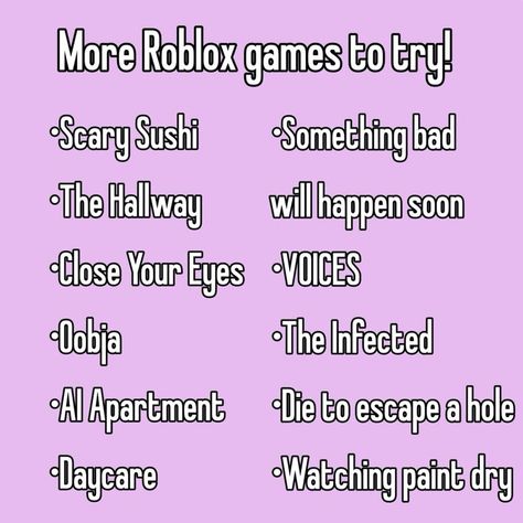 Roblox Bio Ideas Funny, Good Roblox Games, Roblox Games To Play When Bored, Roblox Game Ideas, Roblox Games To Play, Scary Games To Play, Website Games, Roblox Games, Scary Games