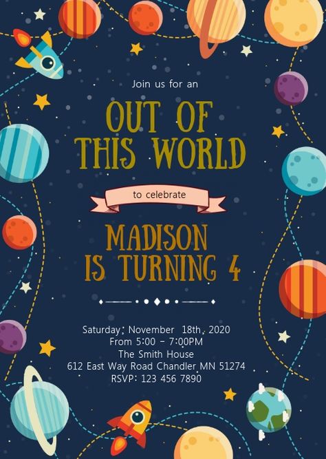 Outer Space Birthday Invitations Free, Outer Space Invitation Template, Space Themed Birthday Invite, Space Themed Birthday Invitations, Space Themed Birthday Party Invitations, Space Theme Invitation Template, Space Party Invitations Free Printable, Outer Space Birthday Theme, Space Birthday Party Invitations