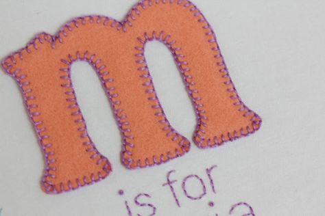 How To Blanket Stitch, Sewing Letters, Initial Blanket, How To Embroider Letters, Hand Embroidery Letters, I Am Busy, Fabric Crochet, Applique Letters, Embroidered Blanket