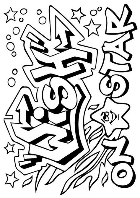 Coloring Page Coloring pages for kids #coloringpagesforkids Coloring page for kids #coloringpageforkids Kids coloring page #kidscoloringpage 1.784 Y2k Coloring Pages Aesthetic, Graffiti Coloring Pages, Y2k Coloring Pages, Graffiti Coloring, Coloring Pages For Teenagers, Adult Colouring Printables, Star Coloring Pages, Farm Animal Coloring Pages, Army Room