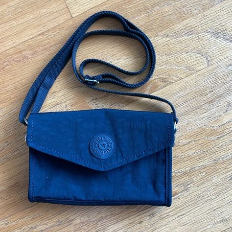 Kipling wallet crossbody bag. Navy blue. Kipling Wallet, Kipling Handbags, Crossbody Bag, Navy Blue, Wallet, Handbags, Navy, Travel, Fashion Tips