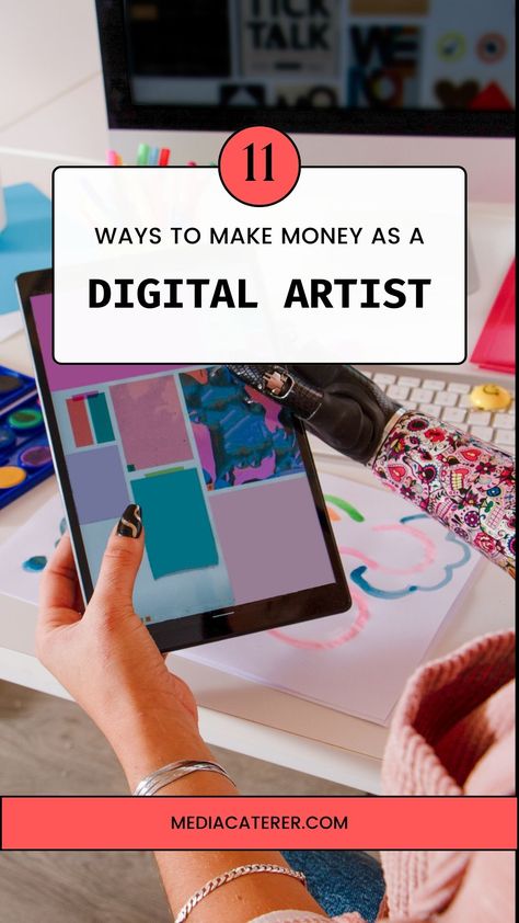 In today’s busy world it’s pretty difficult to balance creating/learning digital art consistently and have a full-time job. Also worth mentioning is that many talented artists aren’t even aware of how to monetize digital art. Despite the challenges, there are multiple ways digital artists make money which allows them to achieve their dream career. In this article, I’m going to go over many ways that show you how to sell digital art online and make money. Digital Art That Sells, Digital Art Products To Sell, Digital Art Business Ideas, Digital Art For Sale, Make Money With Procreate, How To Sell Digital Art, Art Jobs Career, How To Make Money As An Artist, Digital Art Etsy