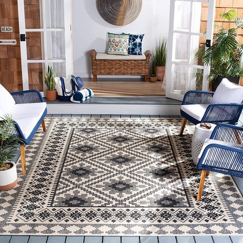 To make your home instantly more cozy, we rounded up the best outdoor area rugs we could find on Amazon. Outdoor Rugs Cheap, Backyard Rugs, Slate Rug, Indoor Outdoor Patio, Backyard Area, Southwestern Area Rugs, Outdoor Rugs Patio, Southwestern Rug, Patio Backyard