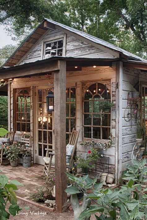 19 Whimsical Garden Shed Designs - Storage Shed Plans & Pictures Garden Shed Diy, Shed Ideas, Storage Shed Plans, Backyard Sheds, Backyard Shed, Potting Sheds, Shed Homes, She Sheds, Diy Shed