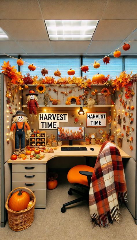 🎄 17+ Brilliant Holiday Cubicle Decorating Ideas That Will WOW Your Office 🎉 Decorate My Cubicle At Work, Cubicle Aesthetic, Cubicle Decorating Ideas, Office Christmas Decorations Cubicles, Decorate My Cubicle, Work Office Decor, Cubicle Decor, Office Cubicle, Office Christmas Decorations