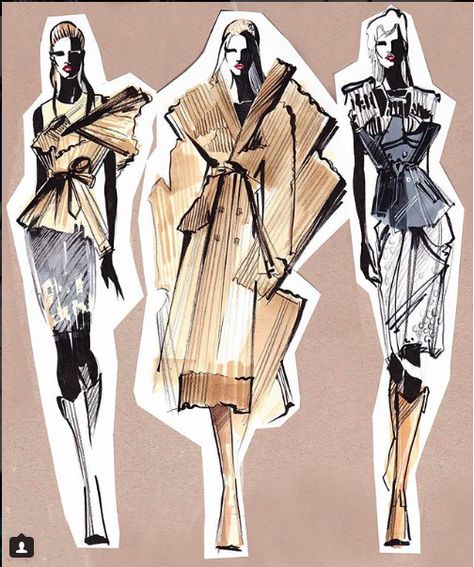 Fashion Illustration Portfolio, Silhouette Mode, Fashion Sketchbook Inspiration, Fashion Illustration Collage, Fashion Figure Drawing, Emerging Designers Fashion, Fashion Drawing Sketches, Fashion Design Sketchbook, Fashion Design Portfolio