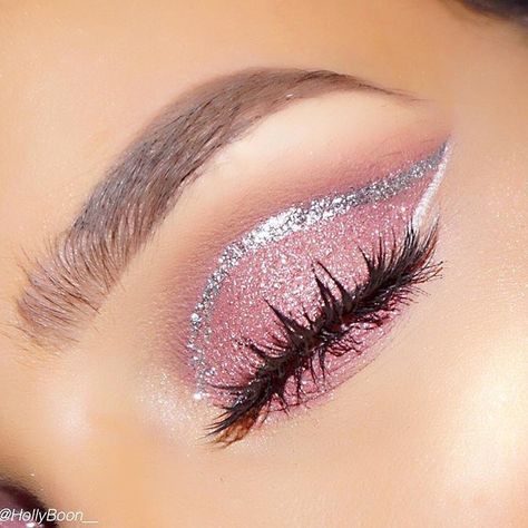 Rosa Make-up, Tutorial Eyeliner, Eyeliner Set, Drag Make-up, Unicorn Makeup, Smink Inspiration, Glitter Eyeliner, Makijaż Smokey Eye, Makeup Hacks