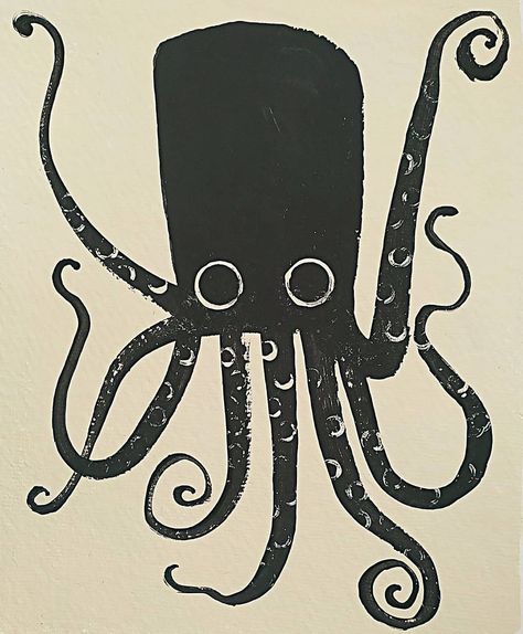 Angela Smyth’s Instagram photo: “Squid #artistlife #artoftheday #artoninstagram #squid” Octopus Illustration, Bike Print, Cat Tat, Yorkshire Uk, I Have Nothing, Nothing New, Mermaid Print, Artist Life, Bunny Girl