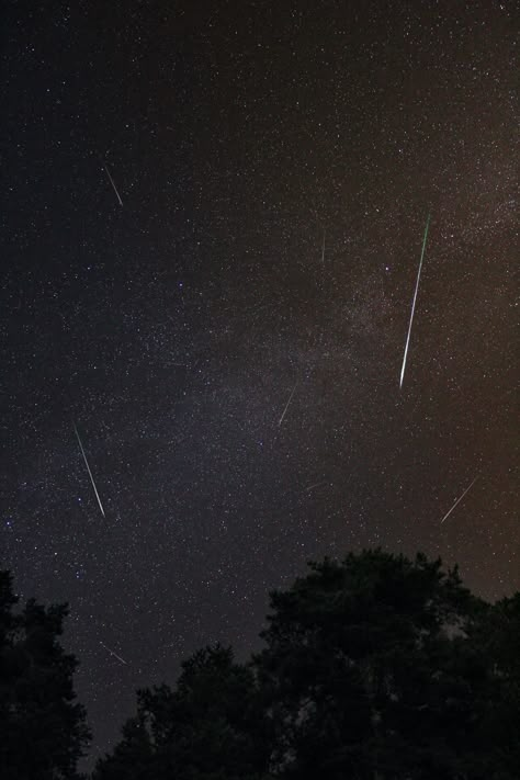 How To Photograph A Meteor Shower | Light Stalking Perseids Meteor, Meteor Rain, Comets And Asteroids, Perseid Meteor Shower, Chicago At Night, Shower Lighting, Night Sky Photography, Earth Atmosphere, Light Pollution