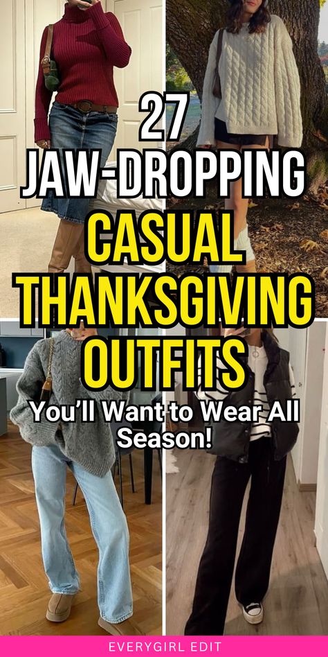 Thanksgiving Outfit 2024 Casual, Thanksgiving Dinner Outfit Women Casual, Thanksgiving Dinner Outfit Women, Thanksgiving Outfits Casual, Thanksgiving Outfit Ideas Casual, Big Family Dinners, Thanksgiving Outfits Women Casual, Cozy Friendsgiving, Thanksgiving Day Outfits