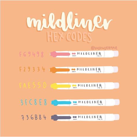 from instagram // mild coral pink, mild apricot, mild lemon yellow, mild cyan, mild dark gray Highlighter Hex Code, Sharpie Highlighters, Color Hex Codes, Goodnotes Covers, Orange Theme, Good Note, Digital Notes, Hex Color Palette, Peachy Orange