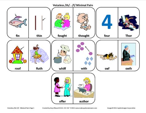 Voiceless TH / F Minimal pairs Th Worksheet, Speech Pathology Activities, Minimal Pairs, Speech Therapy Worksheets, Minimal Pair, Speech Articulation, Slp Activities, Articulation Therapy, Articulation Activities