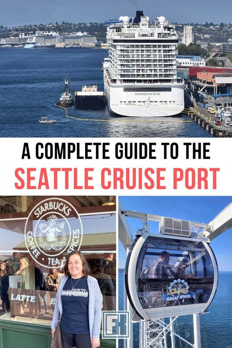 In this Seattle Cruise Port guide, learn how to get to piers 66 and 91, where to stay near the port, and what you can do during your stay. Tips on parking, cruise shuttle options, and more. Alaska Travel Cruise, Alaska Cruise Outfits, Alaska Cruise Tips, Cruise Terminal, Seattle Hotels, Cruise Ports, Alaska Vacation, Cruise Planning, Princess Cruise