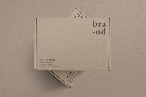 Free PSD | Kraft box packaging mockup in brown advertisement Kraft Box Packaging, Luxury Paper Bag, Logo Design Mockup, Kraft Packaging, Paper Logo, Cosmetic Packaging Design, Minimal Business Card, White Business Card, Mailer Box