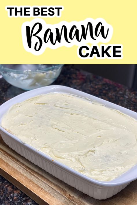 Best Banana Cake Recipe Moist, Banana Cake Recipe Moist, Best Ever Banana Cake, The Best Banana Cake, Best Banana Cake, Banana Cake Recipe Easy, Banana Bundt Cake, Banana Buttermilk, Banana Bars