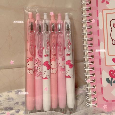 Hello Kitty School Supplies, Japanese School Supplies, Hello Kitty School, Kitty Anime, Pretty School Supplies, School Suplies, Cute Stationary School Supplies, Cute School Stationary, Kawaii School Supplies