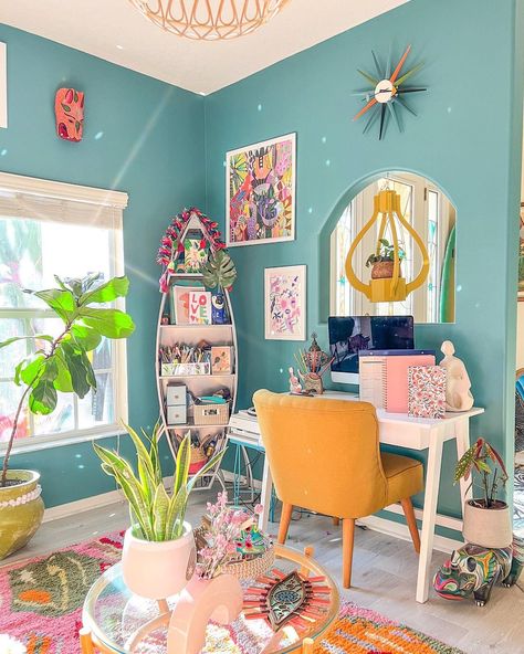 Indy Room, Artistic Room, Deco Pastel, Colourful Living Room, Sun Shine, Style Deco, Cute Room Decor, Happy Wednesday, Aesthetic Bedroom