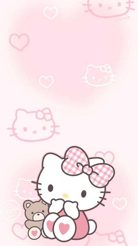 Pink Background Hello Kitty, Hello Kitty Pink Aesthetic, Pink Hello Kitty Wallpapers, Hk Background, Pink Kitty Wallpaper, Wallpaper And Widgets, Hello Kitty Phone Wallpaper, Hello Kitty Halloween Wallpaper, Hello Kitty Birthday Theme