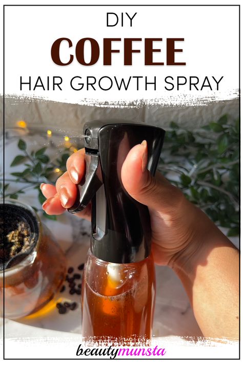 Is your hair sleeping and taking too long to grow? This DIY coffee hair growth spray is exactly what you need! Try out this special combination of hair growth herbs steeped in coffee to awaken your sleeping hair follicles and turbo-boost your hair growth at last! Coffee Benefits For Hair, Coffee Grinds For Hair, Caffeine Hair Growth Diy, Caffeine For Hair Growth, Witchy Teas, Coffee Hair Growth, Coffee For Hair Growth, Hair Spray For Hair Growth, Coffee For Hair