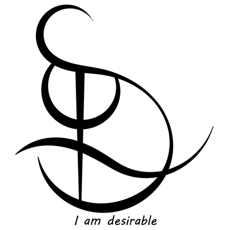 Sigil Athenaeum — “I am desirable” sigil requested by anonymous Sigil Athenaeum, Sigil Symbols, Protection Sigils, Witch Symbols, Magick Symbols, Sigil Tattoo, Rune Symbols, Wiccan Symbols, Protection Symbols