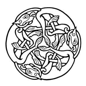 Celtic Spirte : Celtic Symbolism : The Celtic Hounds Celtic Hound, Three Wolves, Celtic Images, Celtic Animals, Norse Design, The Book Of Kells, Celtic Artwork, Irish Wolfhounds, Ornamental Design