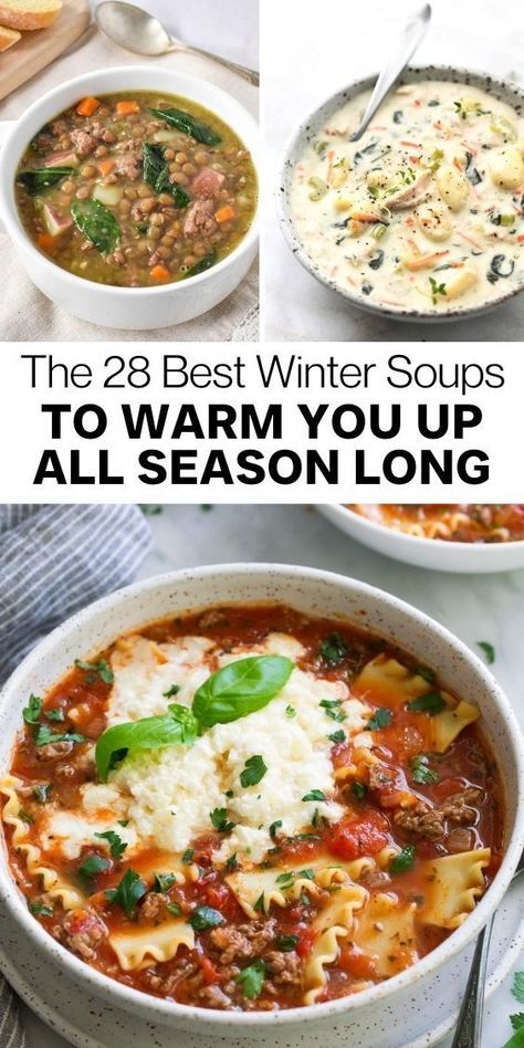 🥣 Stay warm this winter with this creamy, delicious soup! 🍅 Ready in no time and perfect for weeknight dinners! 🥦❄️ #CozyRecipes #WinterComfortFood #SoupLoversUnite Cozy Soups Comfort Foods, Winter Soups Crockpot, Winter Soup Crockpot, Winter Soup Recipes Healthy, Easy Winter Soups, Best Winter Soups, Dinner Soup Recipes, Winter Soup Recipes, Holiday Soups