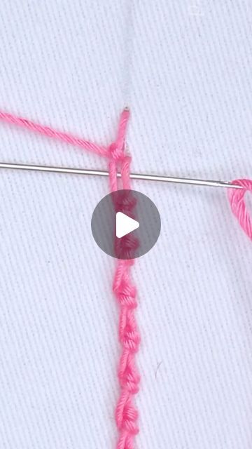 Portuguese Knotted Stem Stitch, Stem Embroidery, Stem Stitch, Embroidery Easy, Stitch Sewing, Sewing Tutorials, Embroidery, Sewing