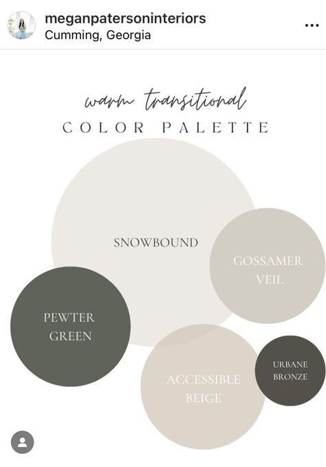 Mixing Gray And Beige Living Room, Full Home Color Palette, Full House Paint Color Scheme, Modern Cottage Color Palette, Modern Farmhouse Trim Work, Whole House Color Palette 2024, Paint Schemes Interior Whole House, Modern Organic Color Palette, 2024 Color Palette