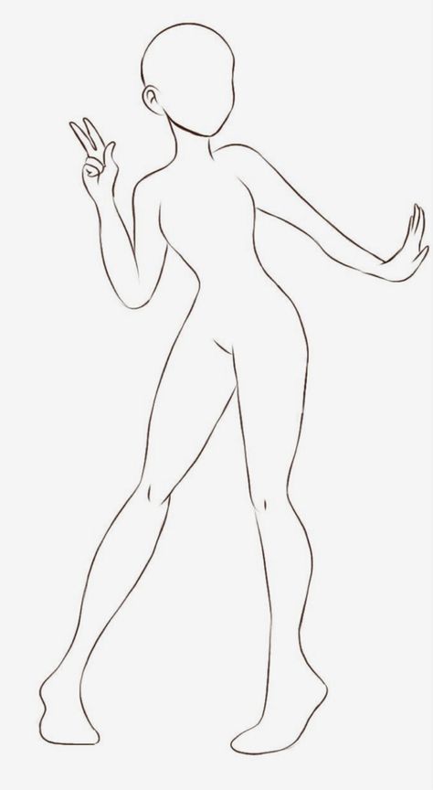 Basic Body Reference, Lady Body Reference, Oc Standing Pose, Blank Drawing Templates People, Human Drawing Base Female, Dress To Impress Body Base Drawing, Body Base Pose Drawing, Body Base Drawing Standing Straight, Tbhk Drawing Base