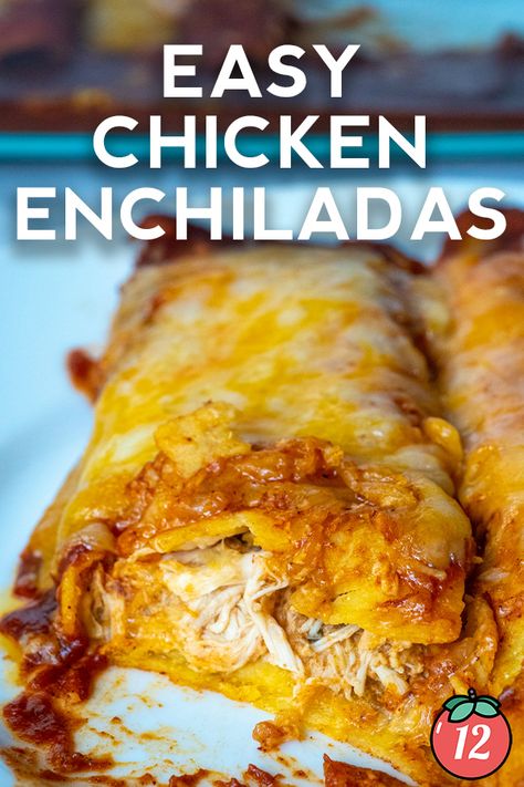 Easy Chicken Enchiladas, Restaurant Classic, Easy Chicken Enchilada Recipe, Tomatoes Recipes, Easy Enchiladas, Fork Lift, Favorite Casseroles, Enchilada Recipe, Chicken Enchiladas Easy