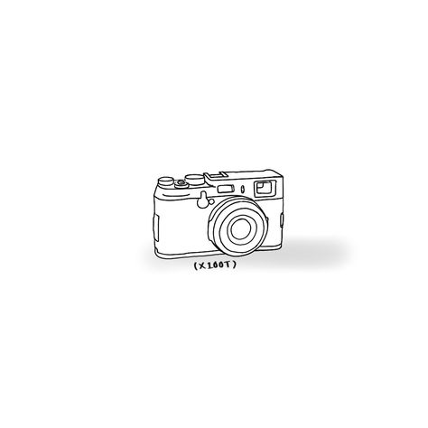 Tiny Sketch of Fujifilm x100t - line drawing of my favorite compact camera to shoot with. Camera Tattoo Aesthetic, Film Camera Sketch, Dainty Camera Tattoo, Camera Minimalist Drawing, Camera Minimalist Tattoo, Camera Flash Tattoo, Disposable Camera Tattoo, Minimalist Camera Tattoo, Digital Camera Tattoo