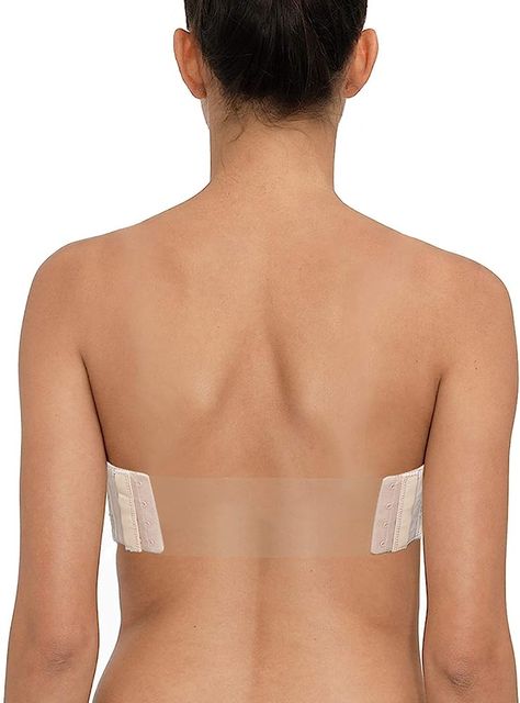 Strapless Pushup Convertible Padded Lace Bra with Clear Straps Invisible Back for Women 34D at Amazon Women’s Clothing store Low Back Strapless Bra, Invisible Bra Straps, Clear Strap Bra, Low Cut Outfit, Strapless Backless Bra, Multiway Bra, Pushup Bra, Bra Hacks, Pretty Bras