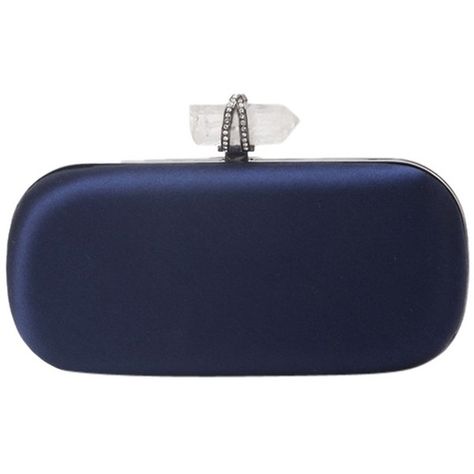 Pre-owned Marchesa Lily Navy Clutch Navy Blue Clutch, Navy Clutch, Navy Handbag, Alexander Mcqueen Clutch, Navy Blue Purse, Navy Blue Handbags, Navy Purse, Handbags Blue, Blue Clutch