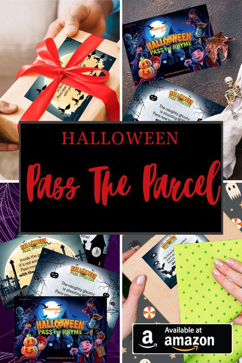 Halloween Pass The Parcel, Halloween Games For Kids Party, Gift Not Included, Games For Kids Party, Pass The Parcel Game, Halloween Party Games For Kids, Halloween Prizes, Halloween Bingo Game, Pass The Parcel