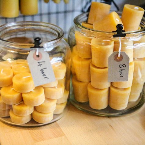 Decorating With Candles, Beeswax Products, Beeswax Recipes, Bee Candles, Candles Ideas, Candle Display, Bee Wax Candles, Ideas For Decorating, Candle Craft