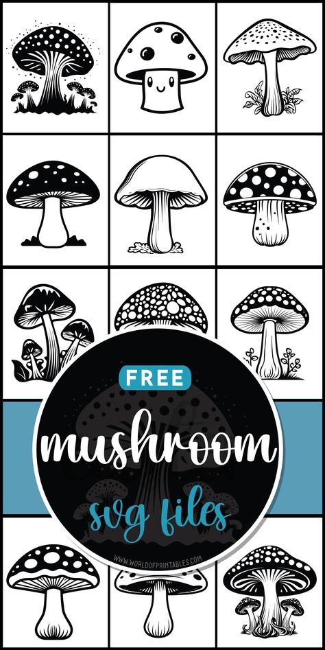 Let your creativity mushroom with free SVG files! Explore whimsical designs inspired by nature's tiny wonders, perfect for adding a magical touch to your crafts. 🍄✨ Gnome Svg Free, Mushroom Stencils Patterns, Free Nature Svg Files For Cricut, Free Cricut Downloads, Free Svg Files For Cricut, Free Mushroom Svg, Svg Files, Mushroom Svg, Svg Free