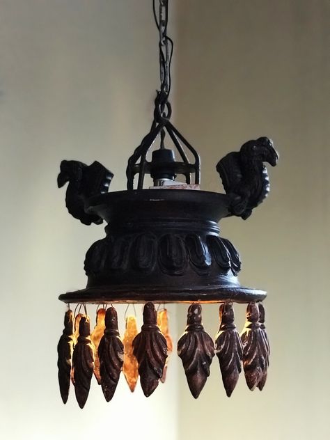 Modified Newari oil lamp( Nepali Chandelier) Traditional Newari Architecture, Newari Culture Aesthetic, Nepali Home Decor, Newari Interior, Nepali Interior, Nepali Decor, Nepalese Architecture, Nepali House, Newari Architecture