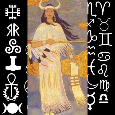 White Buffalo Woman, White Buffalo Calf Woman, Sacred Woman, Lakota Sioux, Plains Indians, Book Images, Indigenous Art, White Buffalo, Sioux